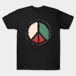 Free Palestine - Peace Symbol T-Shirt